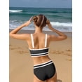 thumbnail image 3 of Conjunto de Traje de Baño Minggo para Adolescentes, Bikini de Cintura Alta, 8-15 Años, 3 of 7