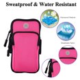 thumbnail image 3 of Diving cloth mobile phone arm bag sports fitness outdoor arm bag arm strap wrist bag - red, 3 of 5