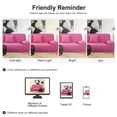 thumbnail image 6 of PiccoCasa Thick Stretch Sofa Cover 4 Seater Solid Couch Cover, Fuchsia, 6 of 7