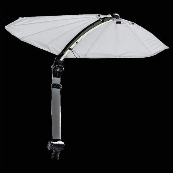 T1040001 Shadefin Mini with White Fabric Boat Sunshade
