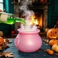 thumbnail image 5 of DVKOVI Halloween Candy Cauldron Candies Bucket Holder with Handles for Trick Or Treat Halloweens Party Decoration Pink, 5 of 5