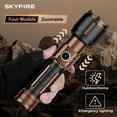 thumbnail image 4 of SKYFIRE New Model Flashlight - High Brightness - Rechargeable - Outdoor Flashlight - Extremely Bright, with six modes, equipped with a focusing lens, suitable for camping and outdoor activities, 4 of 9