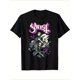 thumbnail image 1 of Halloween T-shirt - Ghost And Bats And Band T-Shirts, 100% Cotton, Machine Washable, Men'S And Women'S T-Shirts, Halloween Gifts for Men'S And Women'S Mom And Dad Friends, S-XXXL, Black, for Hallowee, 1 of 6