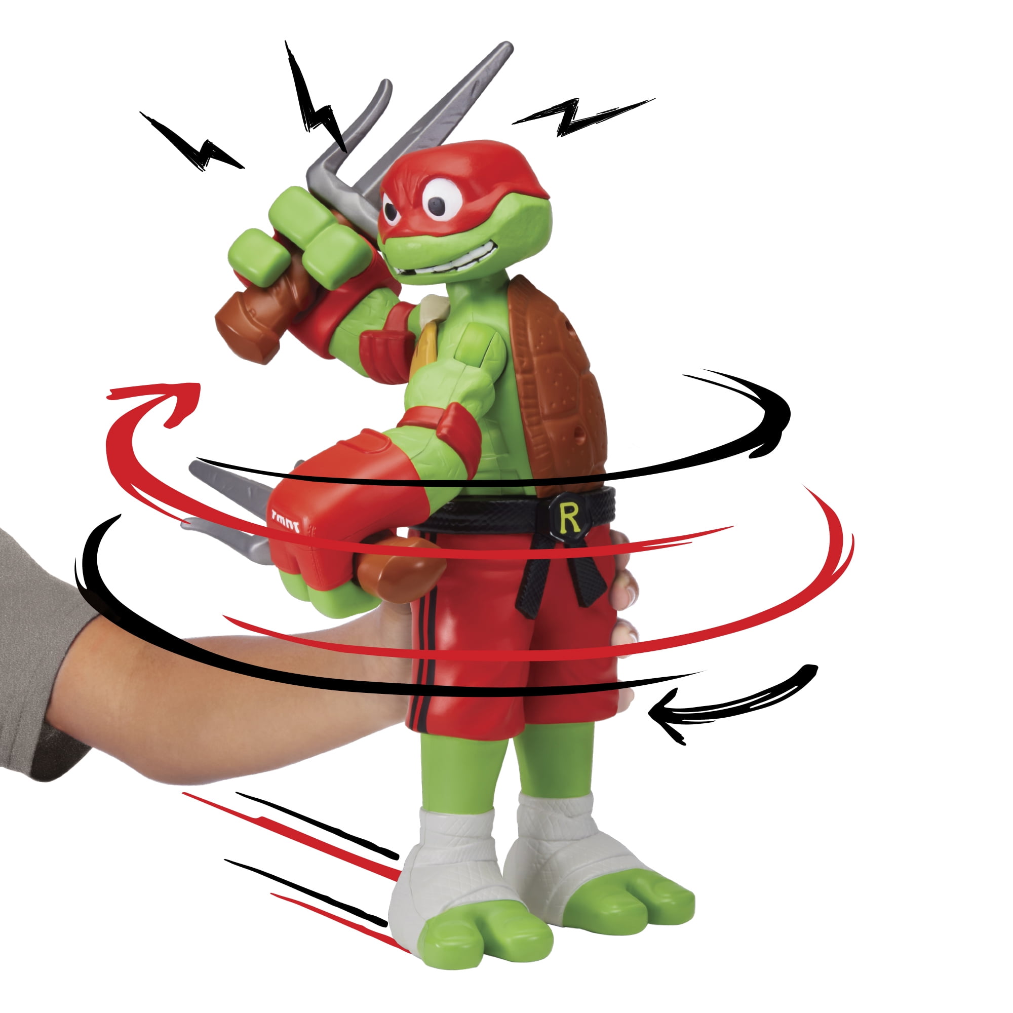 Tales of Teenage Mutant Ninja Turtles: Giant Roll N Punch Raphael Figure by Playmates Toys