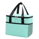 thumbnail image 1 of Bolsa térmica aislante para alimentos, organizador de bolsas de mano, gruesa, duradera, térmica, portátil azul, 1 of 9