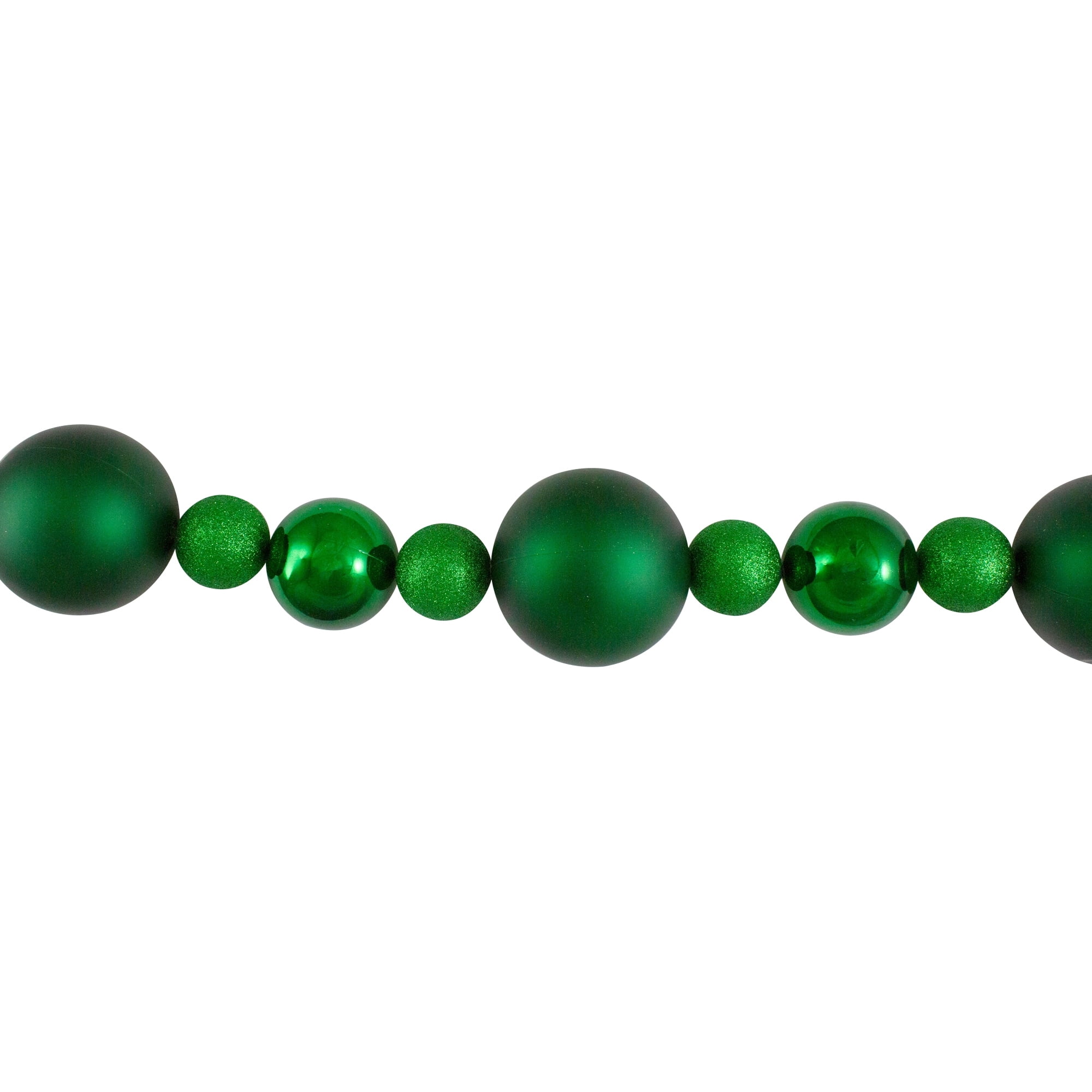 6' Shatterproof Ball Artificial Christmas Garland - Unlit Red Green Burgundy and Gold