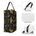 thumbnail image 3 of Goofa Hohey Bee Golden Embroidery Printed Toiletry Bag with Handle,Large Capacity Travel Makeup Cosmetic Bag for Women, Carry on Airport Airline Compliant Bag, 3 of 9