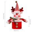 thumbnail image 3 of Christmas Decorations Large Capacity Knitted Fabric Elderly Figures Candy Boxes Christmas Bags, 3 of 3