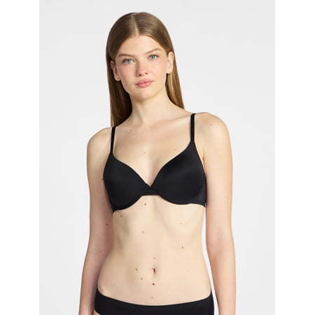 No Boundaries Lightly Lined Underwire T-Shirt Bra, Women's 34A to 40DDD