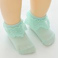 thumbnail image 2 of xiaxaixu Baby Girls Lace Ruffle Socks Elastic Kids Crew Socks Breathable Princess Walking Socks for Toddler Infant, 2 of 5