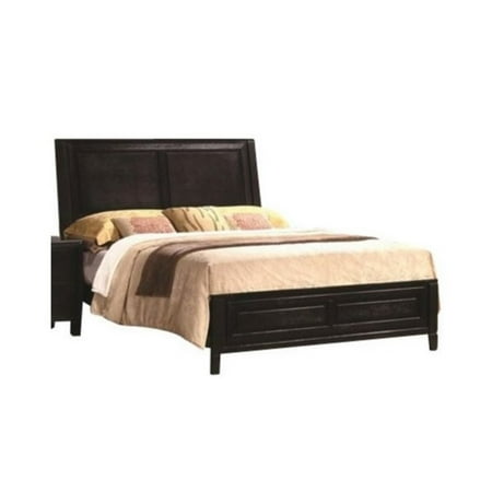 - Bowery Hill Queen Panel Bed in Brown Black Stain