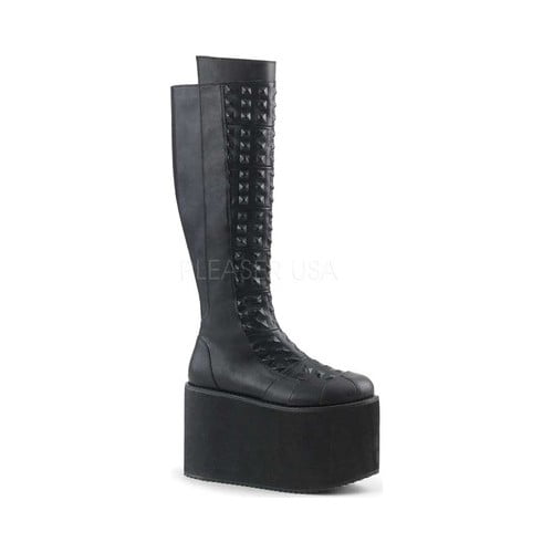 demonia knee high platform boots