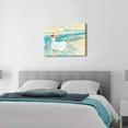 thumbnail image 5 of HFDF Abstract Beach Picture Wall Art: Girl & Ocean Artwork Seascape Painting on Canvas for Bathroom 24x16inch Framed, 5 of 6