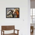 thumbnail image 4 of Nawypu  Horse Canvas Wall Art Animal Painting Prints on Canvas Framed Ready to Hang Two Running Horses Canvas Prints Artwork for Living Room Bedroom Home Wall Decor, 4 of 4