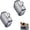Silver-2pcs, variant on Auto Disconnect Charging Adapter, Stop Charge Smart Charger, Stop Charging Protector for & Physical Power Breaker to Overcharging High Wattage Cable Guard (Silver-2pcs)