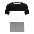 thumbnail image 5 of Miqool Mens Color Block Short Sets 2 Piece Outfits Summer Tracksuits Big and Tall Casual Short Sleeve T Shirts and Shorts Set with Drawstring & Pockets, 5 of 7