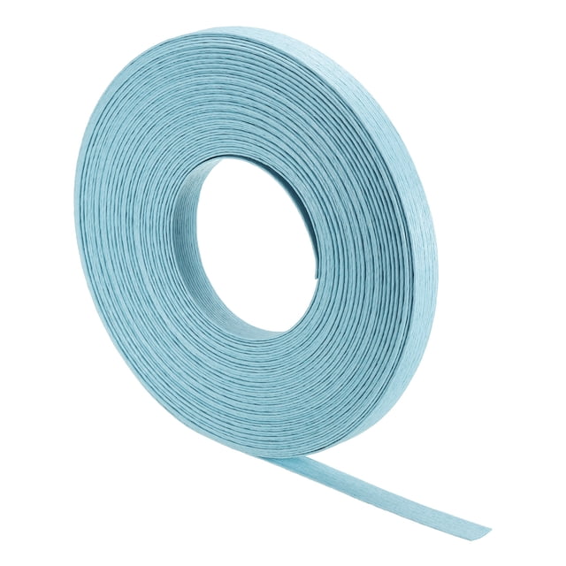Unique Bargains 21.9 Yards Paper Rattan Weaving Cane 12-Ply Paper Rattan Weave Basket Weaving Making, Light Blue