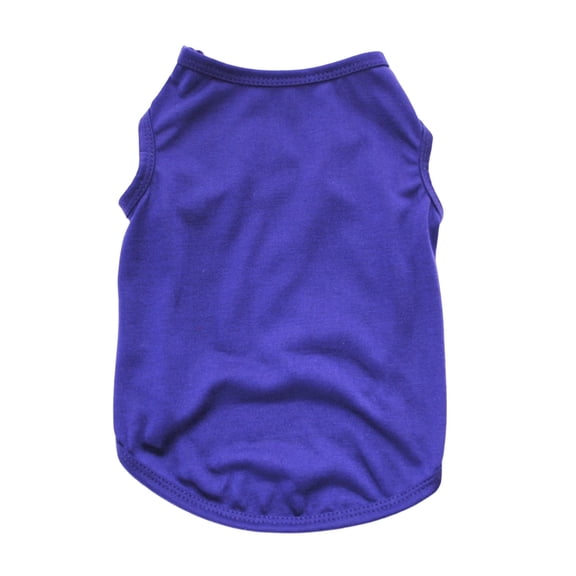 Dog Pet Clothes Sleeveless Breed T Shirt Lightweight Comfortable Blank Design for Daily Wear and Outdoor Activities