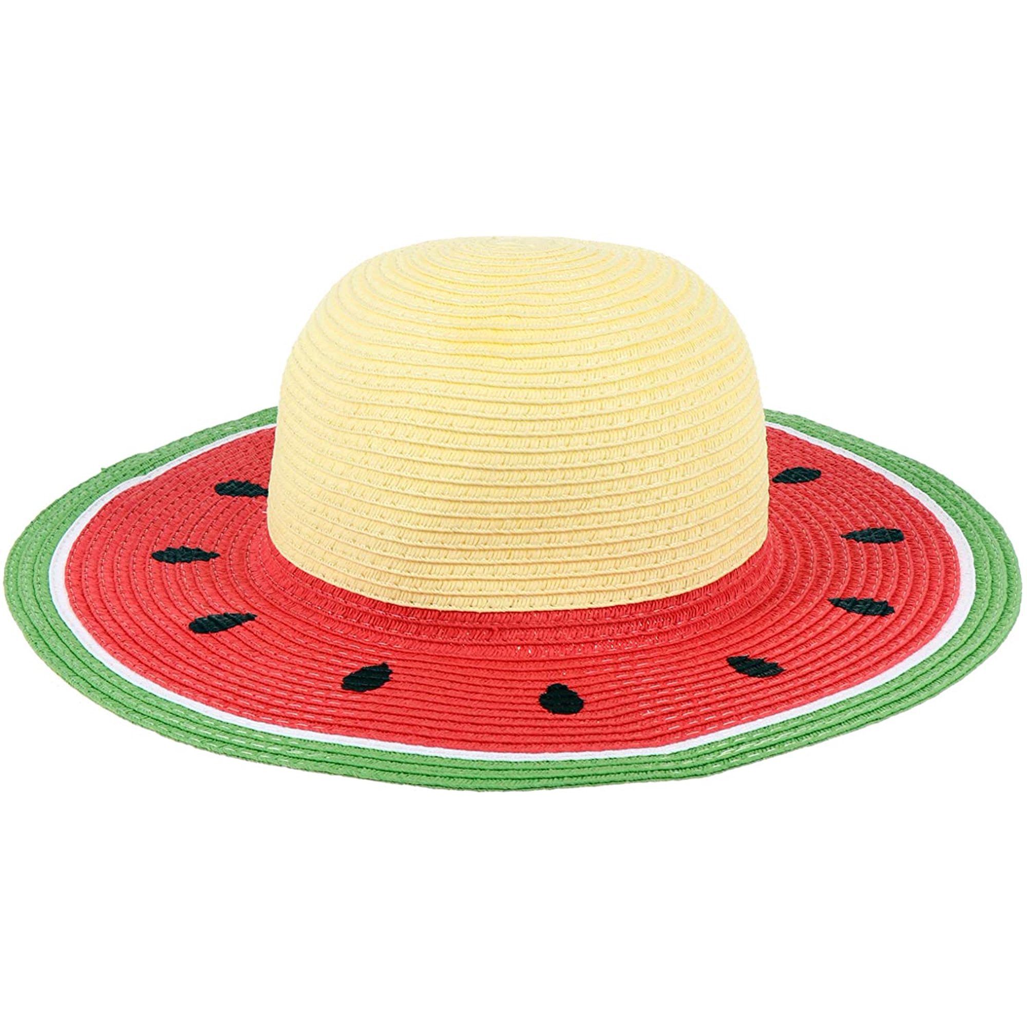 Straw Sun Hat Cute Summer Bucket Hat Fruit Watermelon Sunhat  display picture 1