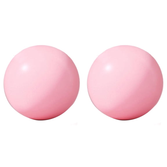 Small Pilates Ball 9 Inch - Mini Exercise Ball for Yoga, Stretching, and Fitness Training - Soft Workout Ball for Home Gym - Pilates & Yoga Indoor Sports Accessories, Pink, 9.84 Inch, 2 PCS