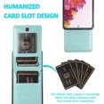 thumbnail image 4 of Mantto For Samsung S20 FE Case, Luxury Durable Shockproof Wallet Card Slots Case with Card Holder Pocket Back,PU Leather Kickstand Back Flip Cover For Samsung Galaxy S20 FE - Mint, 4 of 7