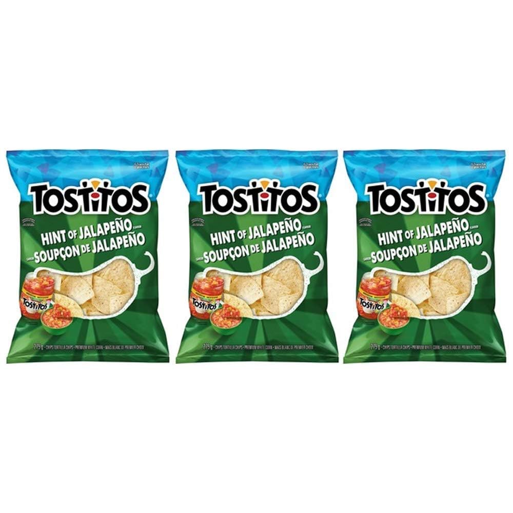 Tostitos Hint of Jalapeno Tortilla Chips 275g/9.7oz 3 BAGS
