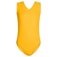 thumbnail image 5 of Girls Swimsuit Yellow Girls 1 Piece Swimsuits Quick Drying Bathing Suit Swimwear Summer 13-14 Years, 5 of 5