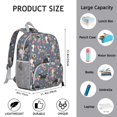 thumbnail image 6 of Border Collie Dog and Flower Florals Backpack Backpack for School,Cute School Bag,Schoolbag with Adjustable Shoulder Straps & Padded Back,13.8"x11.4"x6", 6 of 6