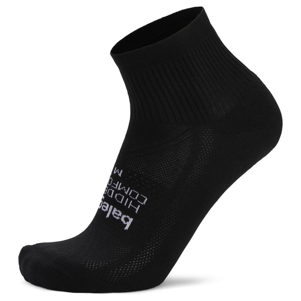 Calcetines Balega Hidden Comfort Quarter para running, negros, talla grande