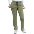 thumbnail image 1 of Adar Pro Heather Sarraus pour Femmes - Pantalon de Sarrau Fuselé Coupe Ajustée - P4100H - Heather Olive - TTP, 1 of 7