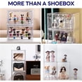 thumbnail image 5 of Shoe Boxes – 360°  Plastic Stackable Sneaker Storage for Sneakerhead, 5 of 5