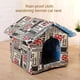 thumbnail image 3 of Waterproof Dog House Removable Cat Cage Foldable Dog Bed Outdoor Enclosed Warm Dog Kennel Pet Supplies House for Dogs Cats ShopWise Round, 3 of 15