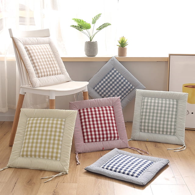 Xihbxyly Cojín de Asiento con Relleno de Espuma Suave, Cómodo para Silla de Comedor y Sala de Estar, Multiusos para Sentarse En El Suelo, Soporte Cómodo para Adultos, Lavable a Máquina, Tamaño de 16