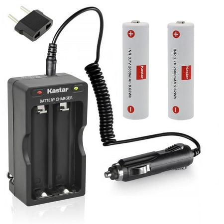 Kastar 2-Pack Battery + AC Charger Car Charger Compatible with Zhiyun CRANE V1 CRANE 2 CRANE 2S CRANE 3S CRANE 3S Pro CRANE 3SE CRANE 3 LAB WEEBILL-S WEEBILL LAB WEEBILL 3 Z1 Evolution Gimbal