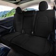 thumbnail image 3 of For 2020-2024 Tesla Model Y FH Group Faux Leather Custom Fit Car Seat Covers Rear Seat - Black, 3 of 5