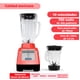 thumbnail image 2 of Licuadora Bartech 750W 10 Velocidades con 2 Vasos Vidrio 1.2L y Portátil 750ml Rojo, 2 of 2