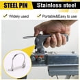 thumbnail image 6 of 5PCS 4.8x50mm Steel Pin D Arch Wire Shaft Locking Lock Pin Safety Coupler Retainer Farm Trailers Cargo Boat Lawn Garden, 6 of 8
