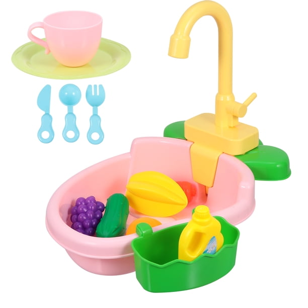 EeaseMX 1 juego de simulación de canal de agua de plástico, kit de cocina, juguetes divertidos para niños