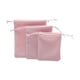 thumbnail image 1 of 3x bolsas de almacenamiento de bolsas de joyería, bolsa de embalaje reutilizable, bolsas de maquillaje cosmética livianas favor rosa, 1 of 8