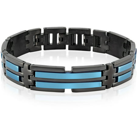 Crucible Two-Tone Stainless Steel ID Link Bracelet