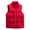 Red, variant on Men's Lightweight Packable Puffer Vest Sleeveless Puffy Outerwear Water-Resistant Bubble Jackets Work Casual Golf