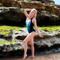 thumbnail image 3 of LAICAIW Women One Piece Athletic Racerback Swimsuit Modest Sport Bathing Suit, 3 of 7