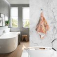 thumbnail image 2 of Yayeee 2 Pack Hand Towels for Bathroom 100% Cotton 16" x 28" Soft Absorbent Kitchen Towel, Abstract Orange Flowers, 2 of 7