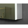 thumbnail image 5 of Lighted Impressions Vienna Silvertone Metal/Glass LED Mirror Cabinet, 5 of 5
