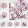 thumbnail image 2 of Shatterproof Pink Pearl Ornaments:  Hanging Christmas Balls, 80mm/3in Plastic Decor for Tree and Holiday Parties, 2 of 6