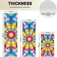 thumbnail image 4 of Colorful Rainbow Tie Dye Spiral Pattern Kitchen Rugs Sets Of 3,Kitchen Runner Rugs Non Skid Washable,Decorative Kitchen Floor Mats for Kitchen,Sink,Laundry,17"x30"+ 17"x47" + 17"x59", 4 of 6