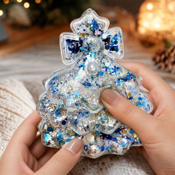 Knisume Slow Rising Squishy Toys Stress Relief - Christmas Tree Sensory Fidget Squeeze Toy, Anti Stress Toy for Office Desk, Stress Relief Squishy Toy