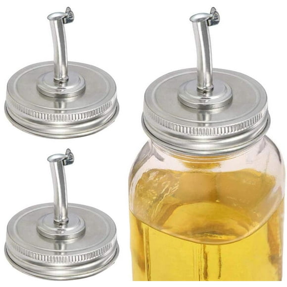 EIMELI 2Pcs 70mm Pour Spout Lids Oil Bottle Cover Silicone Washer Cap for Mason Jar