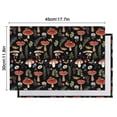 thumbnail image 5 of Red Mushroom Snail Black Pattern Summer Placemats Table Placemats Set Of 6-Linen Kitchen Washable Placemats Table Mats 11.8"x17.7" Non-Slip Heat Resistant, 5 of 5