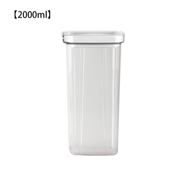 Tarro de almacenaje de alimentos Cocina casera Arroz apilable Aperitivos a prueba de humedad Recipiente transparente, blanco, grande Inevent HA001234-04